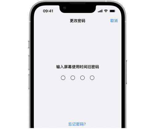 玉树iPhone屏幕维修分享iPhone屏幕使用时间密码忘记了怎么办 