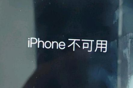 玉树苹果服务网点分享锁屏界面显示“iPhone 不可用”如何解决 