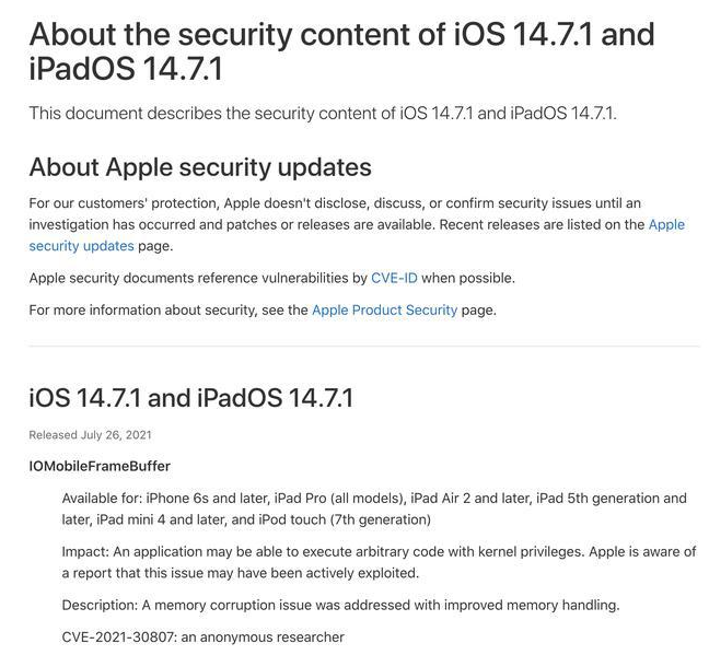 玉树苹果手机维修分享iOS 14.7.1 正式版更新内容及升级方法 