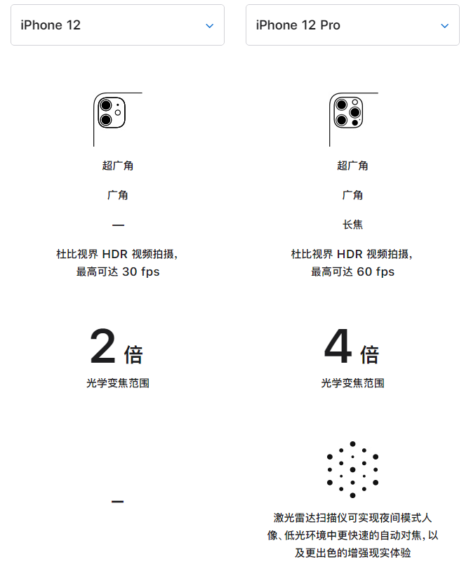 玉树苹果手机维修分享苹果 iPhone 12 与 iPhone 12 Pro 选哪款 